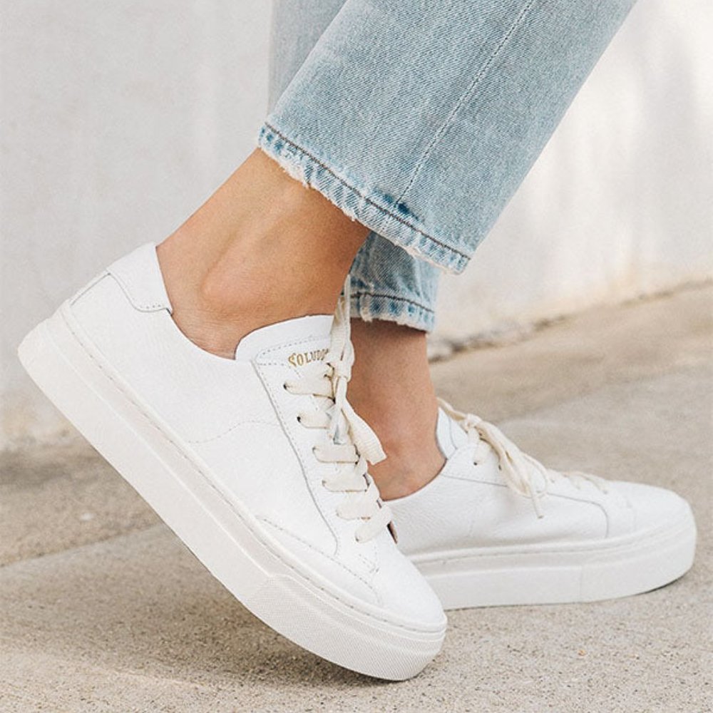 NEW! Women's Soludos Ibiza Platform Sneaker Size 6